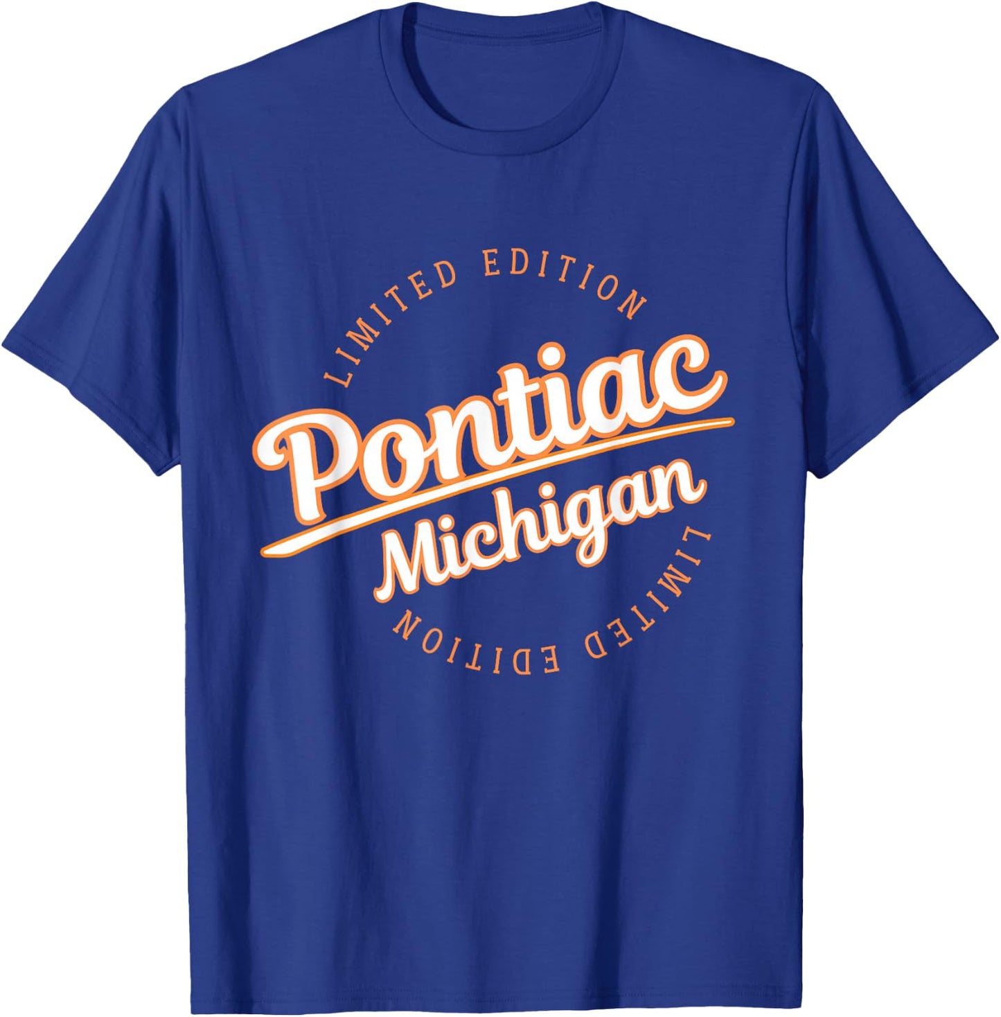 Retro Athletic Pontiac MI Apparel T-Shirt - T-Shirt | Royal