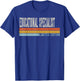 Educational Specialist Week Vintage Back to School Day T-Shirt - T-Shirt | Royal