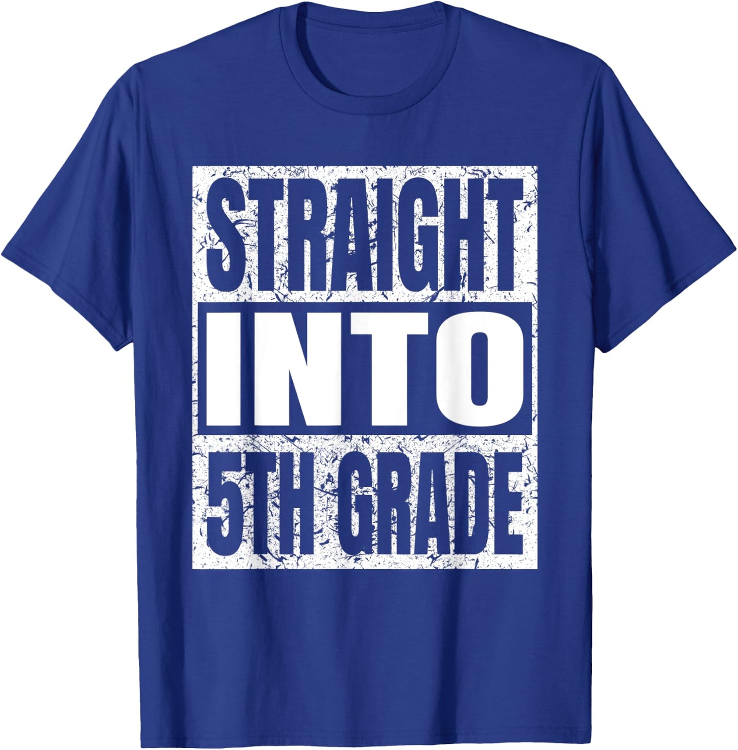Straight Into 5th Grade Funny Back To School Fifth Grade T-Shirt - T-Shirt | Royal