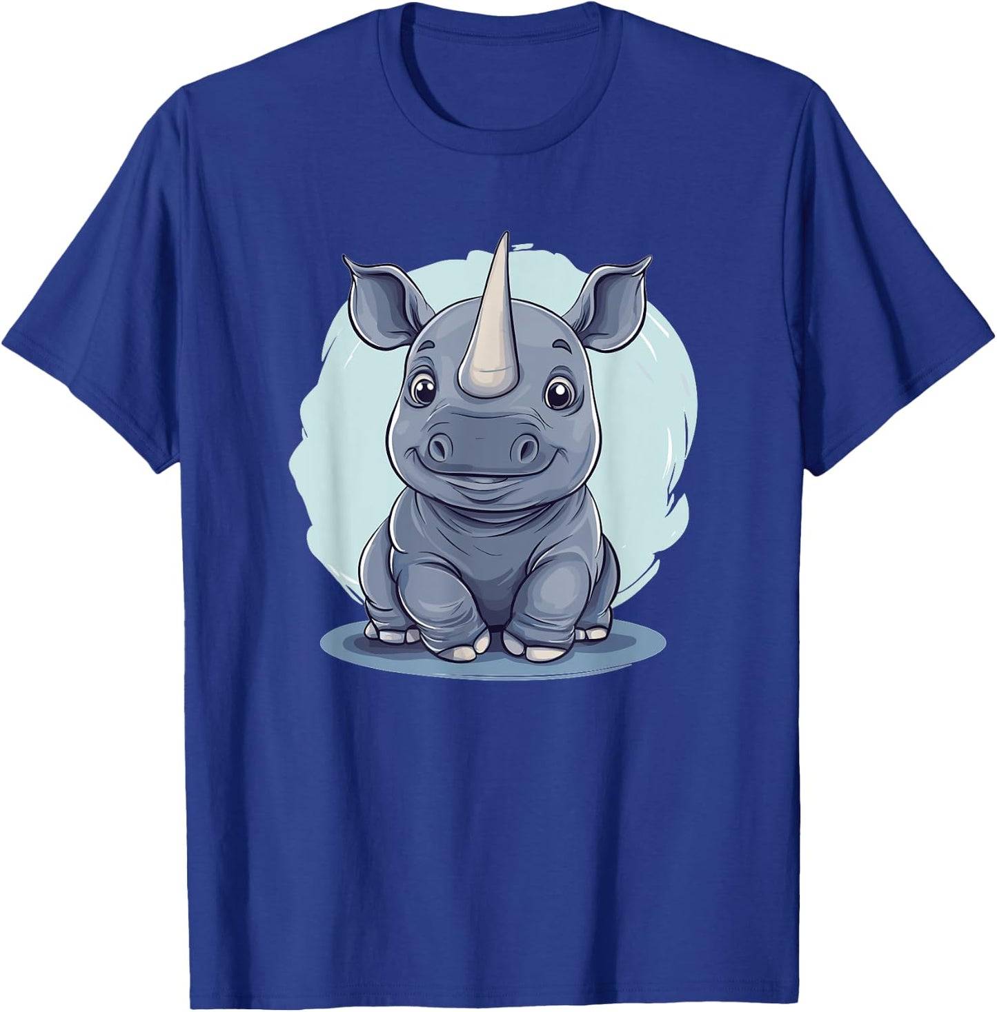 Cute Baby Rhino Illustration T-Shirt - T-Shirt | Royal