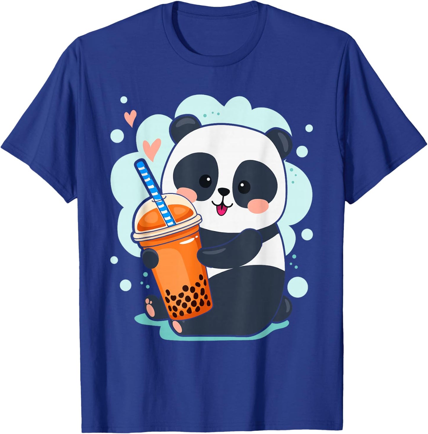 Kawaii Panda Anime Boba Drink Bubble Tea Tapioca Small T-Shirt - T-Shirt | Royal