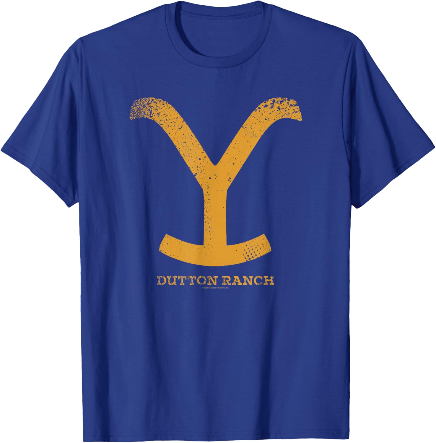 Yellowstone Dutton Ranch Gold Y Logo T-Shirt - T-Shirt | Royal