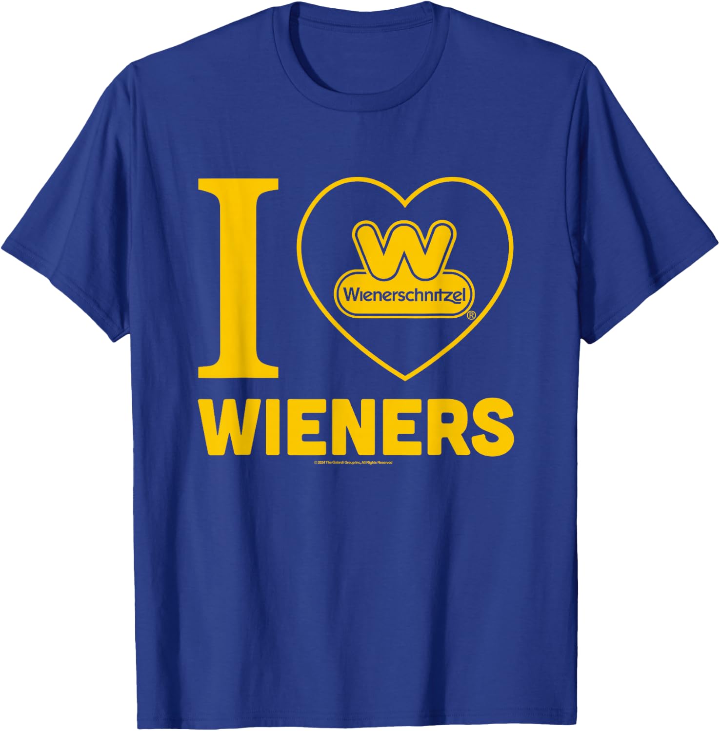 Wienerschnitzel I Love Wieners Big Chest Logo T-Shirt - T-Shirt | Royal