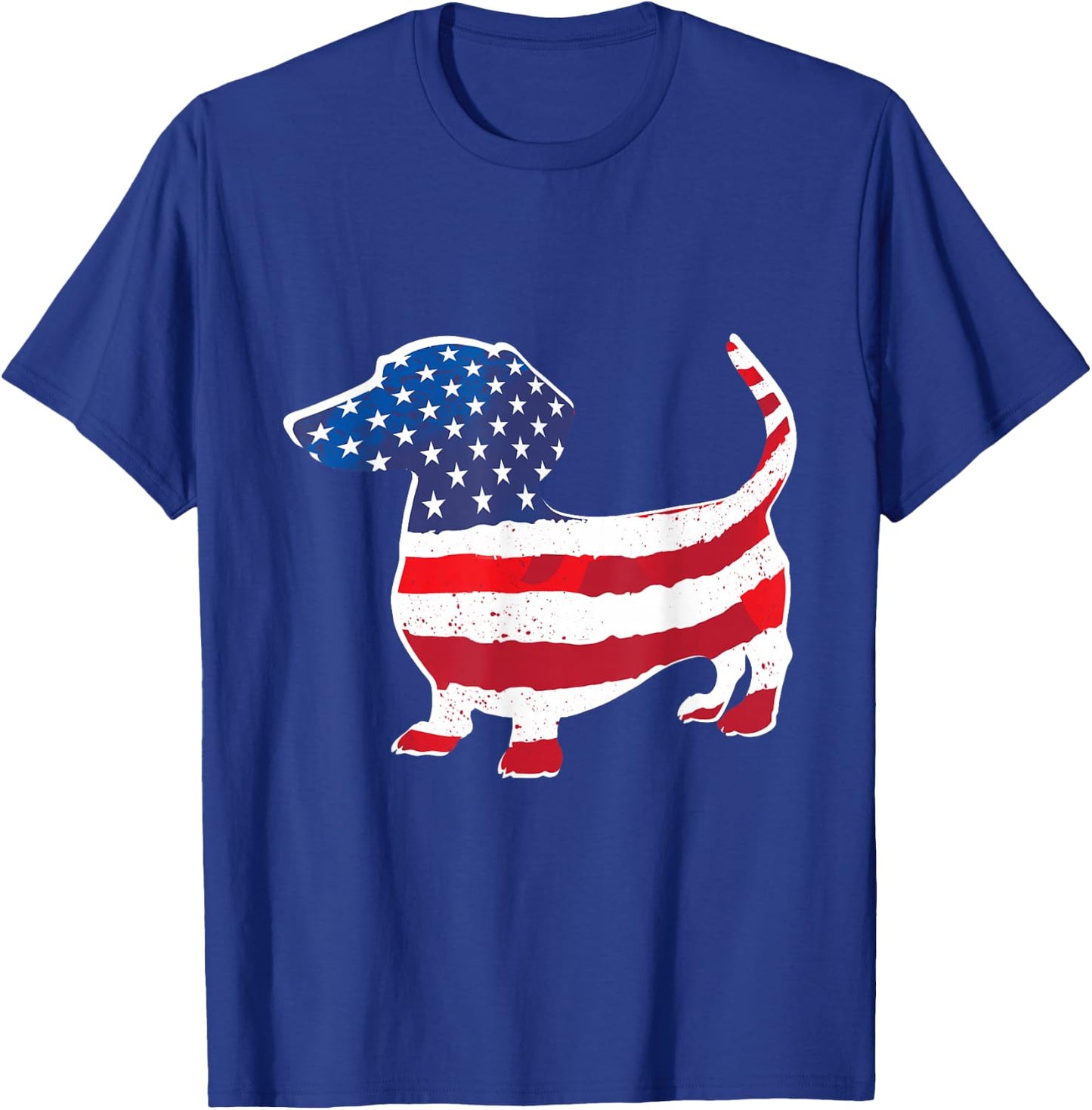 USA American Flag Dachshund Pet Dog Lovers 4th of July Men T-Shirt - T-Shirt | Royal