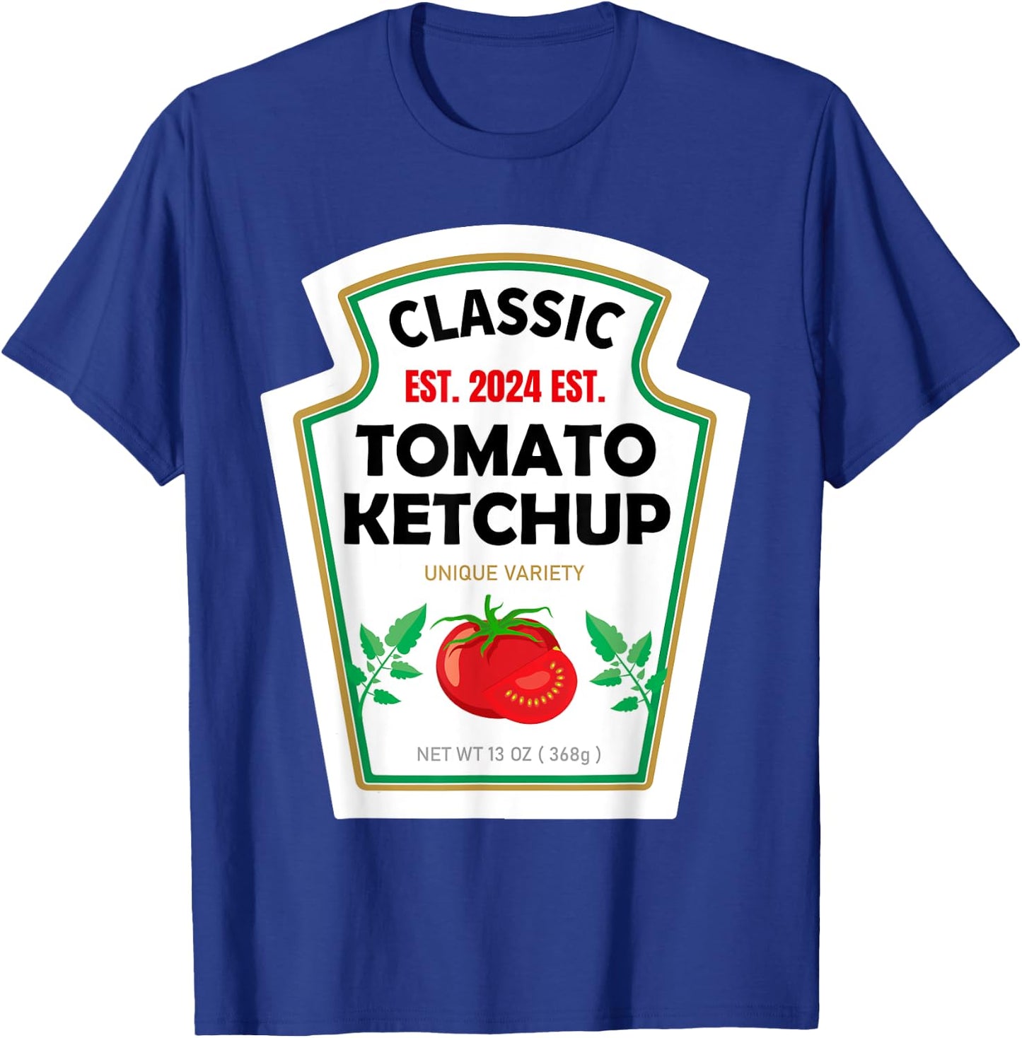 Red Ketchup DIY Costume Matching Couples Groups Halloween T-Shirt - T-Shirt | Royal