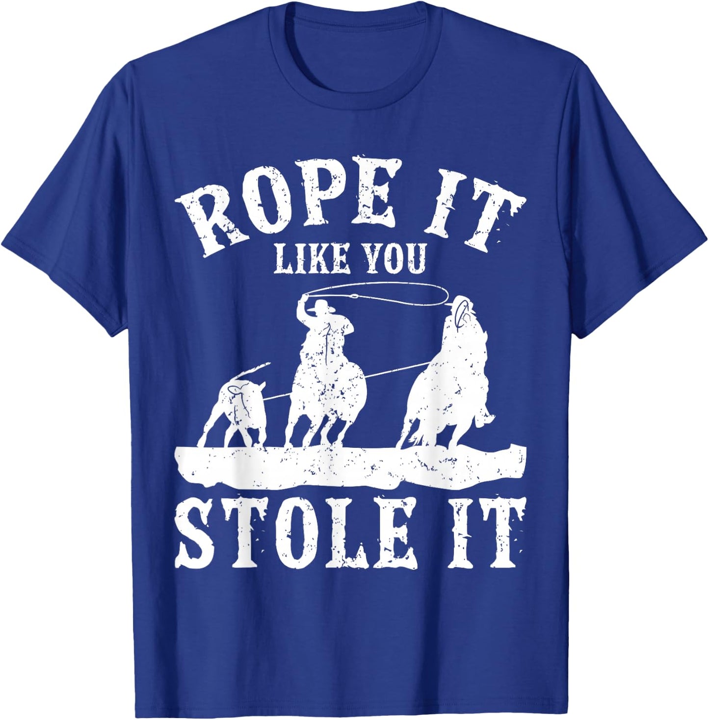 Calf Roping T-Shirt - T-Shirt | Royal