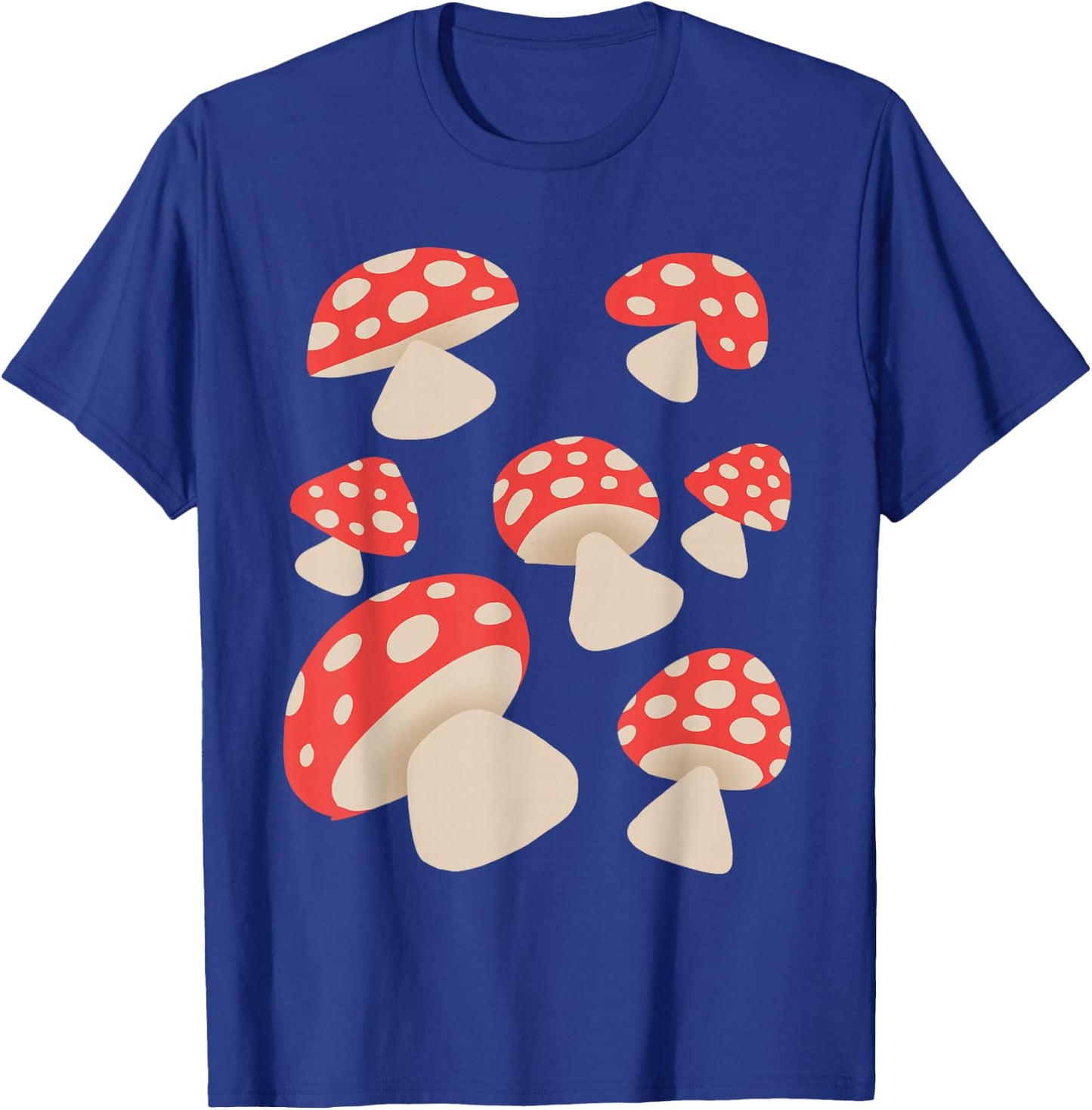 Toadstools and red mushrooms T-Shirt - T-Shirt | Royal