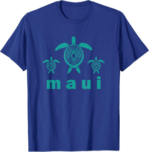 Maui Hawaii Sea Turtles Hawaiian Scuba Diving Souvenir T-Shirt - T-Shirt | Royal