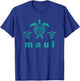 Maui Hawaii Sea Turtles Hawaiian Scuba Diving Souvenir T-Shirt - T-Shirt | Royal