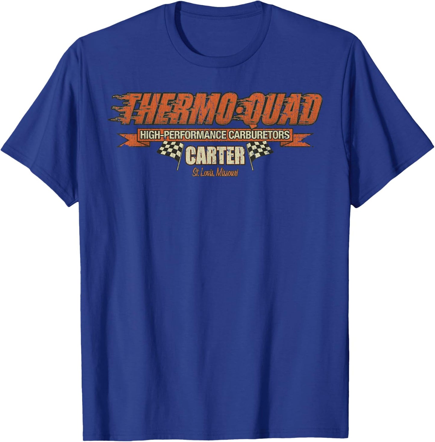 Vintage Sport Car Funny Thermo Quad Retro Car Classic T-Shirt - T-Shirt | Royal