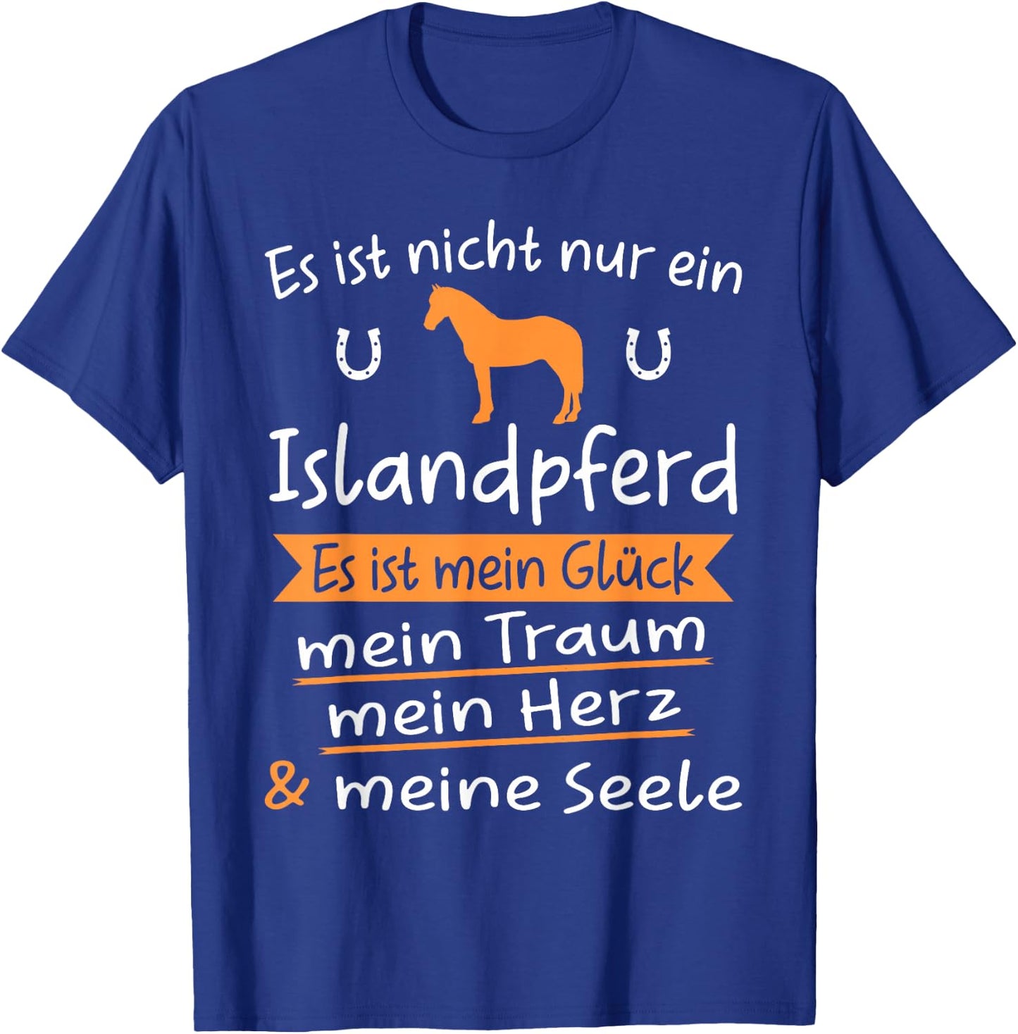 Iceland Horse with Iceland Pony Design, black T-Shirt - T-Shirt | Royal