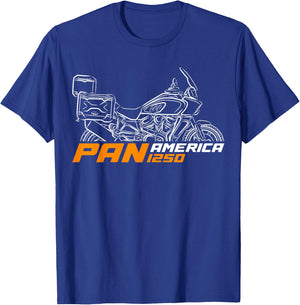 HD Pan America CVO for ADV Motorcycle Riders T-Shirt - T-Shirt | Royal