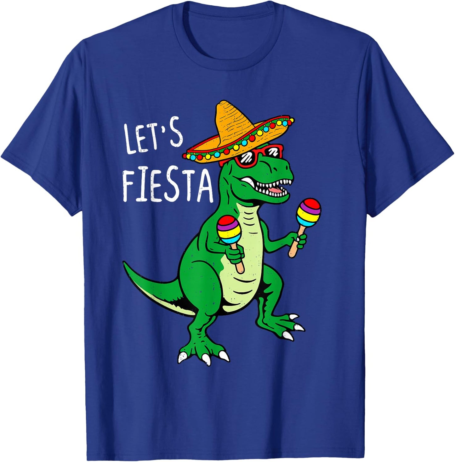 Lets Fiesta Dinosaur Cinco De Mayo Mexican Boys Kids Toddler T-Shirt - T-Shirt | Royal