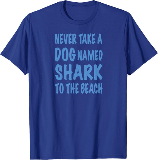 Shark Dog Beach Surf T-Shirt - T-Shirt | Royal