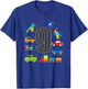 9 Year Old Transportation Birthday Boy 9th Toddler Truck Car T-Shirt - T-Shirt | Royal