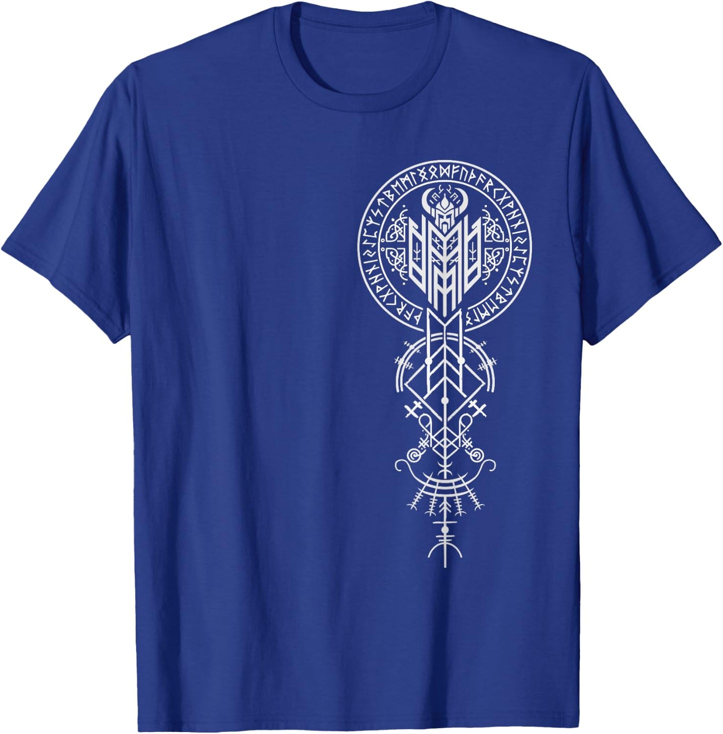 Walhalla Odin Helm Runen Nordischer Kompass Wikinger T-Shirt - T-Shirt | Royal