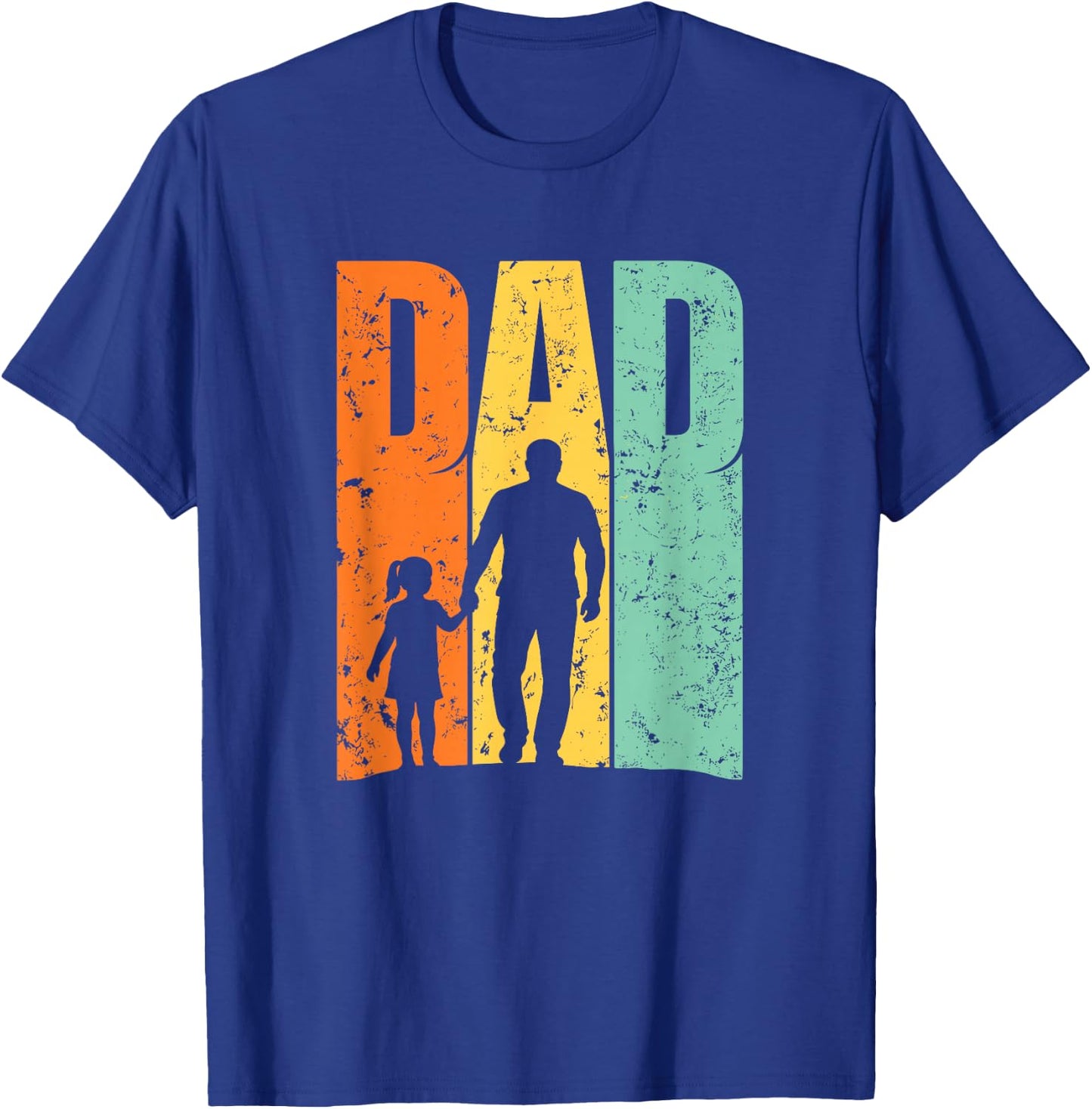 Vintage-Papa-Vater-Tochter-Silhouette T-Shirt - T-Shirt | Royal