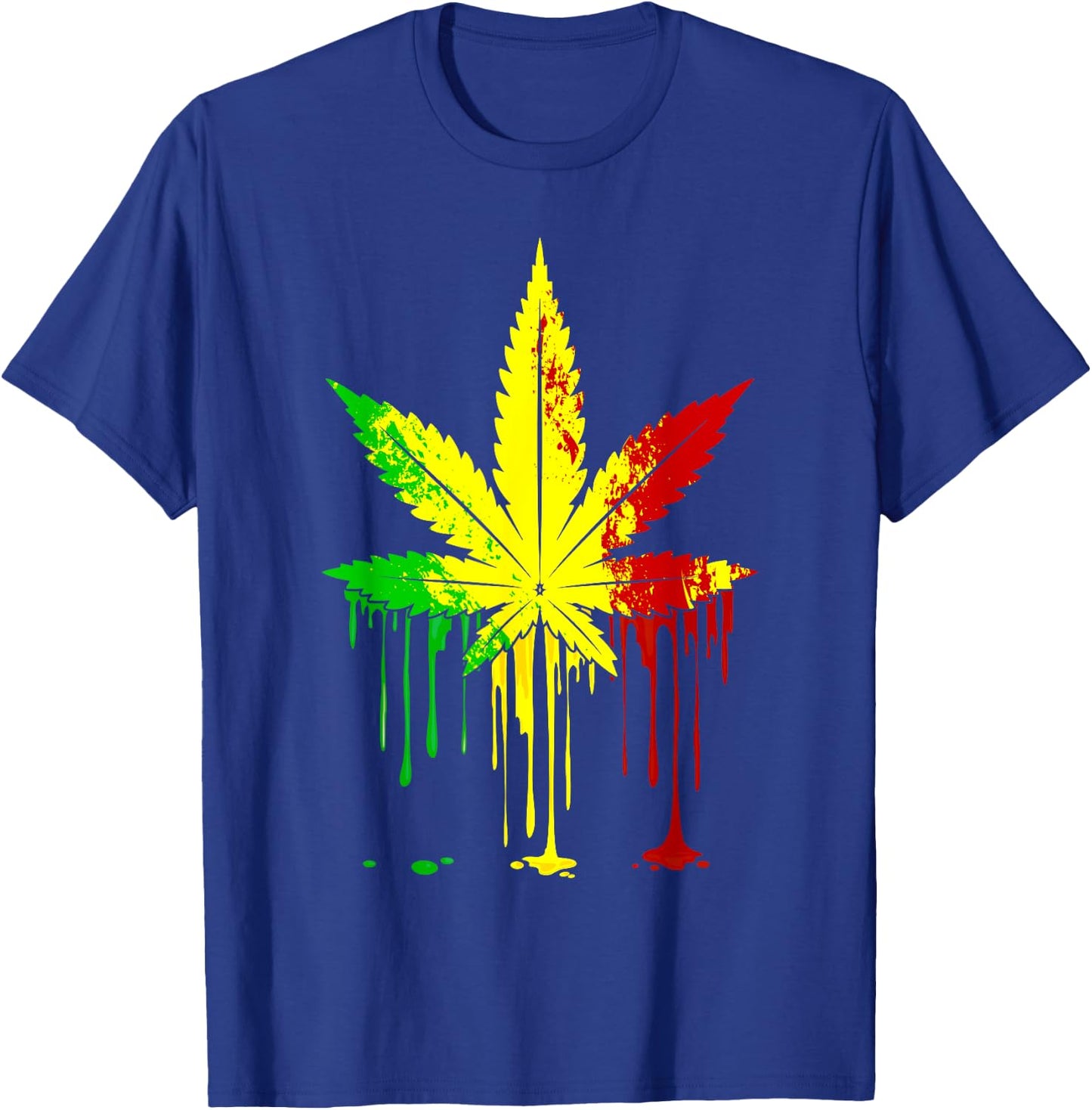 Weed Smoking Cat Kawaii Funny Marijuana Cannabis Stoner T-Shirt - T-Shirt | Royal