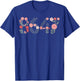 8647 Subtle Anti Trump 86 47 Floral Boho Style T-Shirt - T-Shirt | Royal