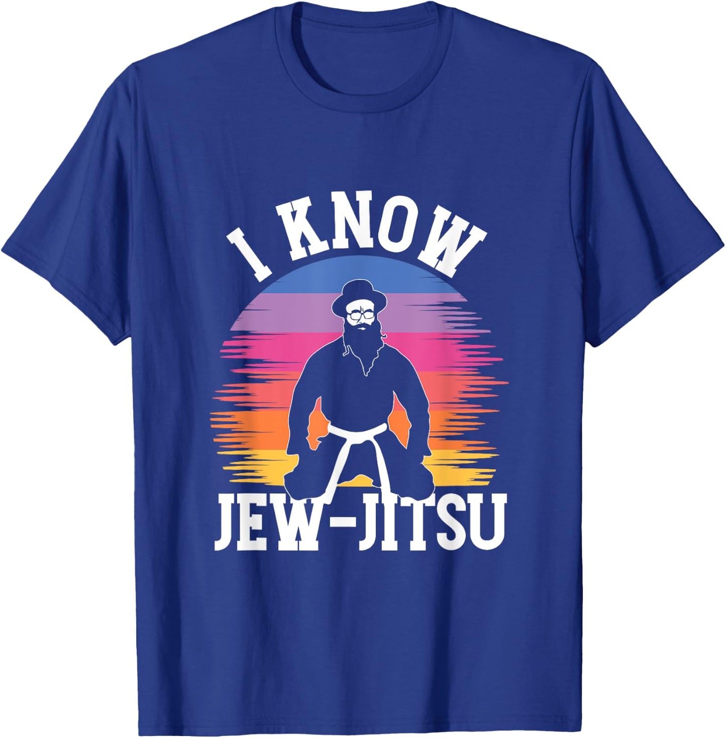 Funny I Know Jew-Jitsu | Jüdisches Judentum | Hebräisch Israel T-Shirt - T-Shirt | Royal