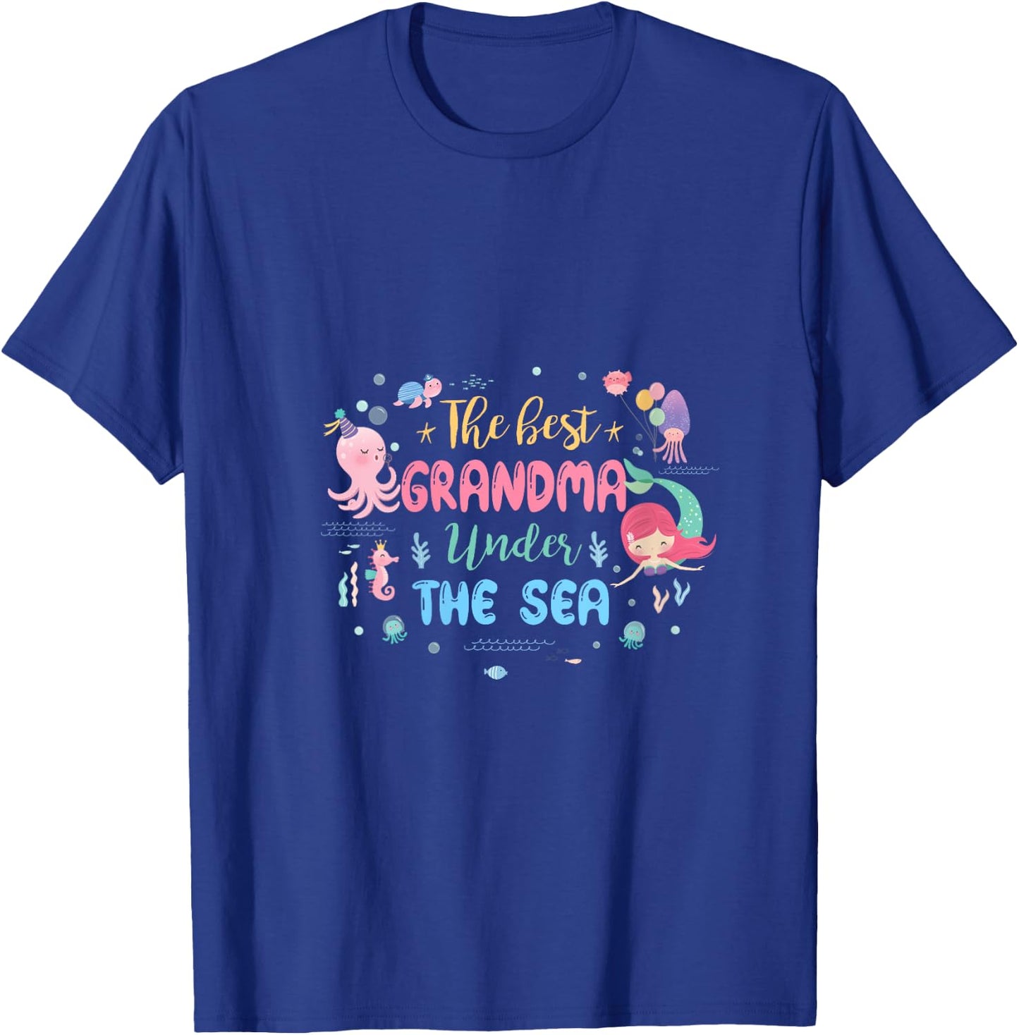 Birthday Girl Shirt The Best Grandma Under The Sea V-Neck T-Shirt - T-Shirt | Royal