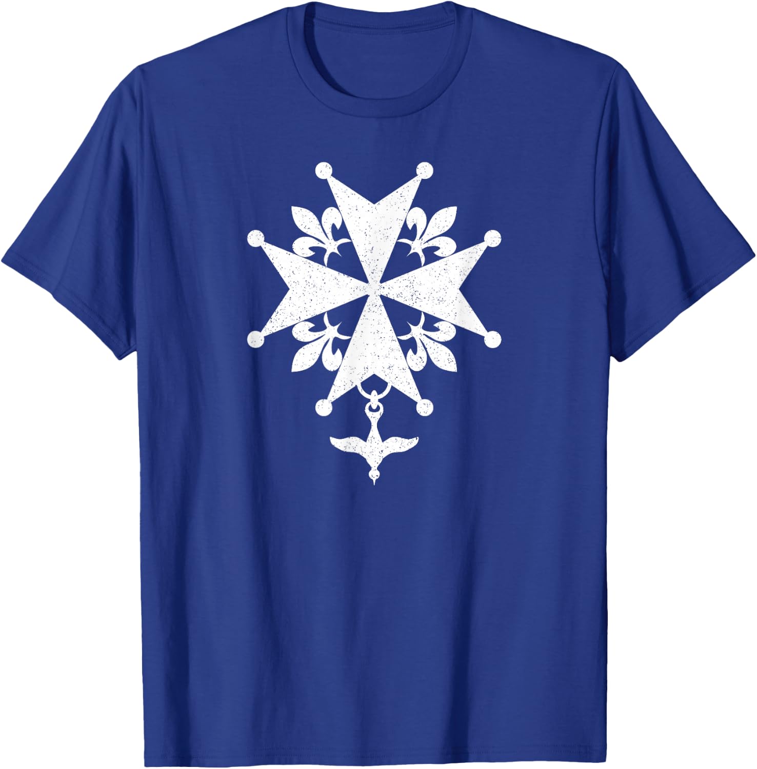Huguenot Cross French Protestant Symbol Calvinism T-Shirt - T-Shirt | Royal