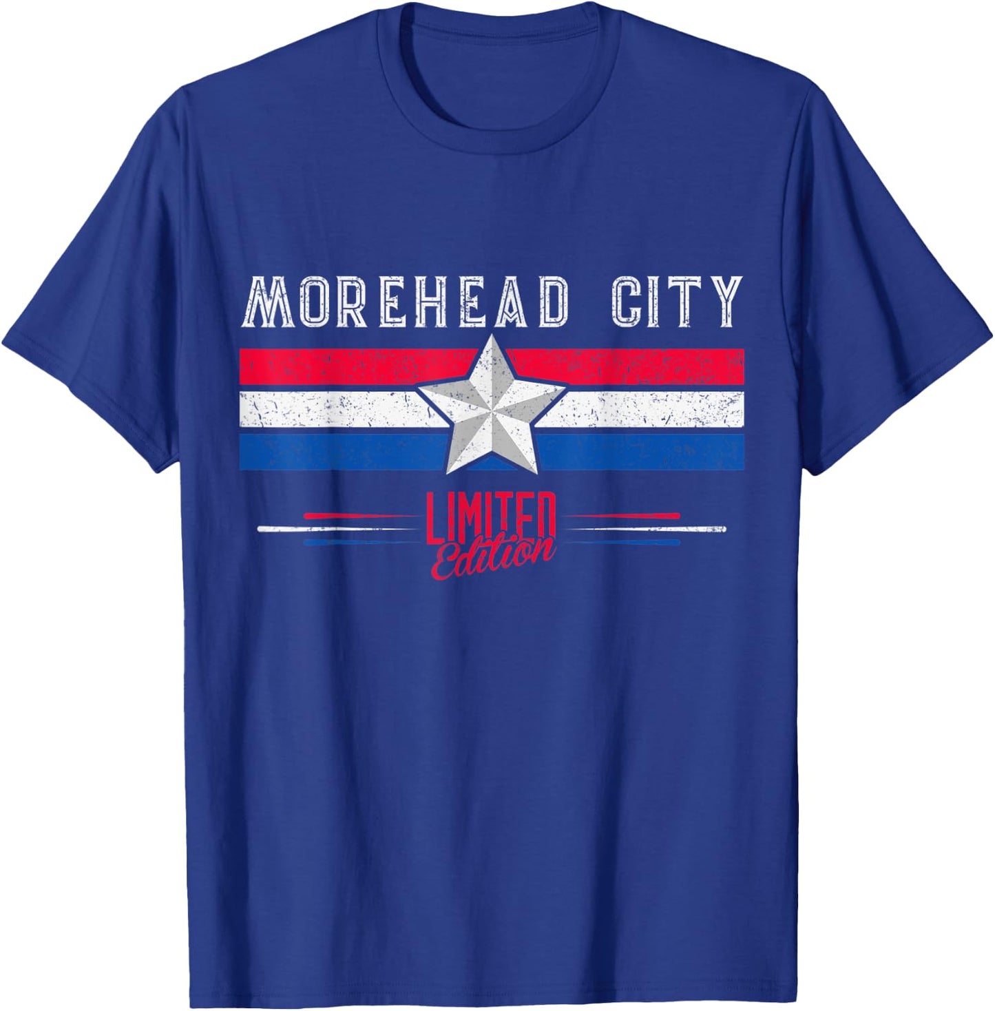 Morehead City Retro Vintage Shirt Gift Women Men Kid T-Shirt - T-Shirt | Royal