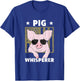 Pig Whisperer Funny Pig Design Hog Farmer T-Shirt - T-Shirt | Royal