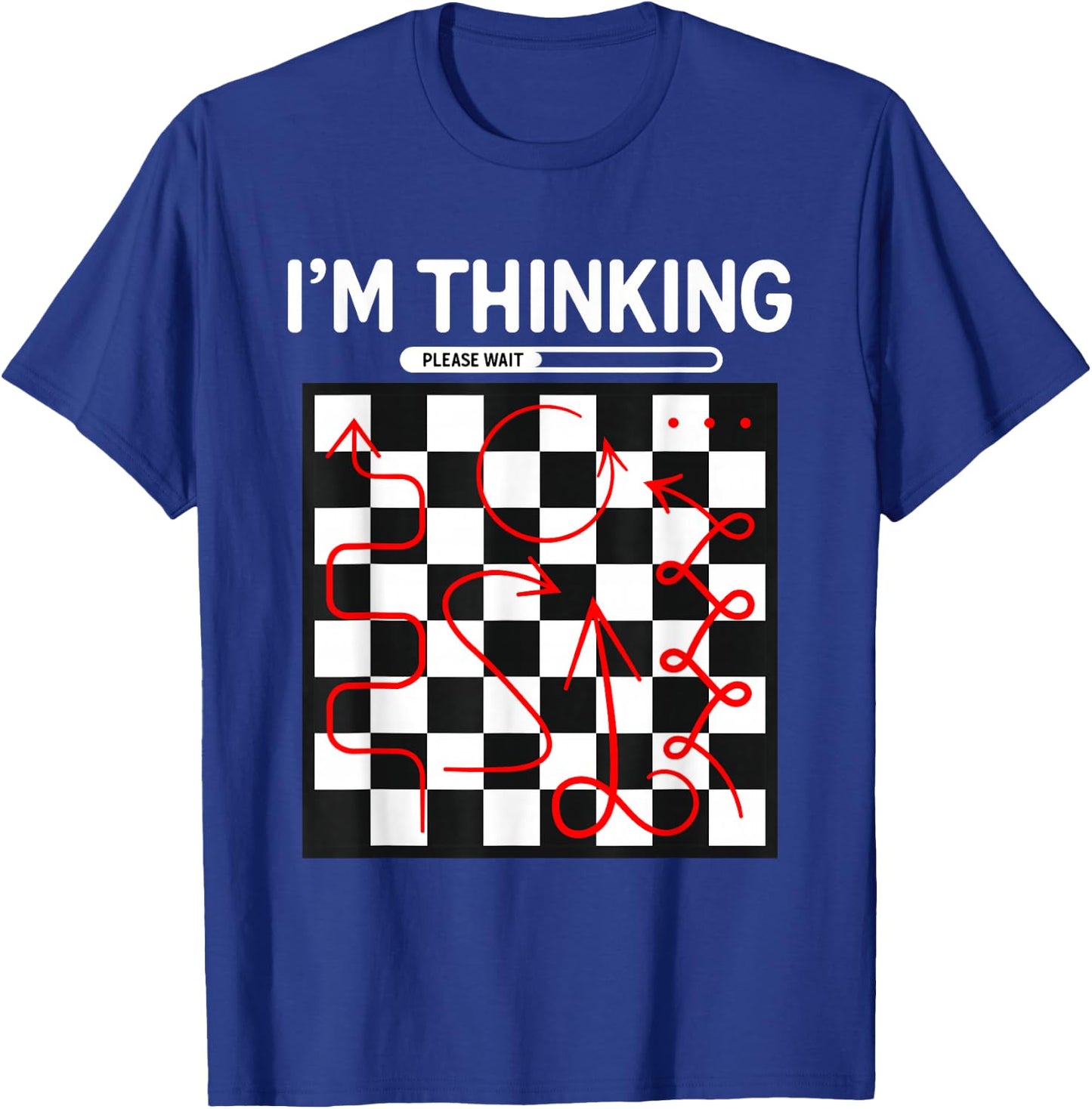 I Think Chess Clothing Funny Chess , black T-Shirt - T-Shirt | Royal