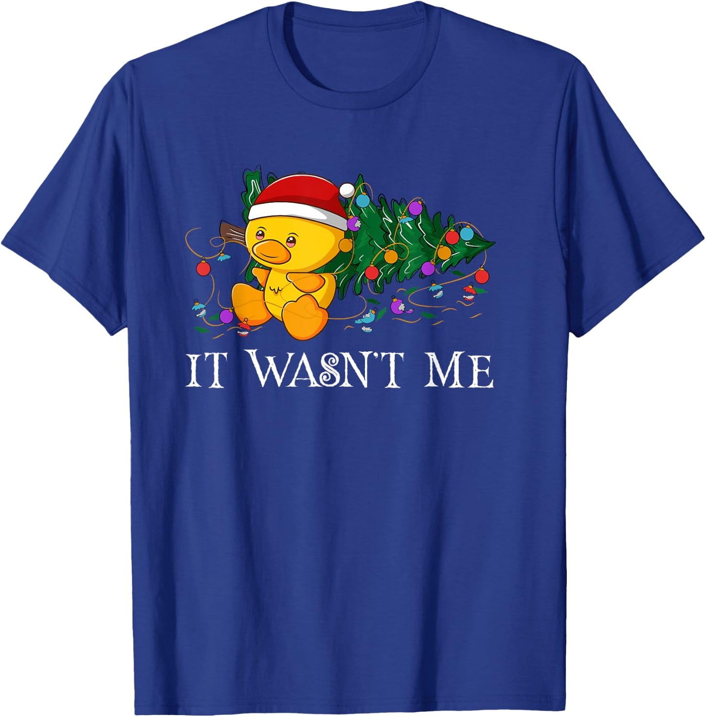 Rubber Duck Christmas Gifts for Family Xmas Rubber Duck - -Adults/Kids - Black - Short Sleeve - U-Neck - Small - Classic Fit - Modern - Cartoon - Christmas - Casual - SHIRT T-Shirt - T-Shirt | Royal