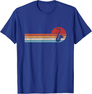 Saxophonist Jazz Musik Musiker Retro Saxophon T-Shirt - T-Shirt | Royal