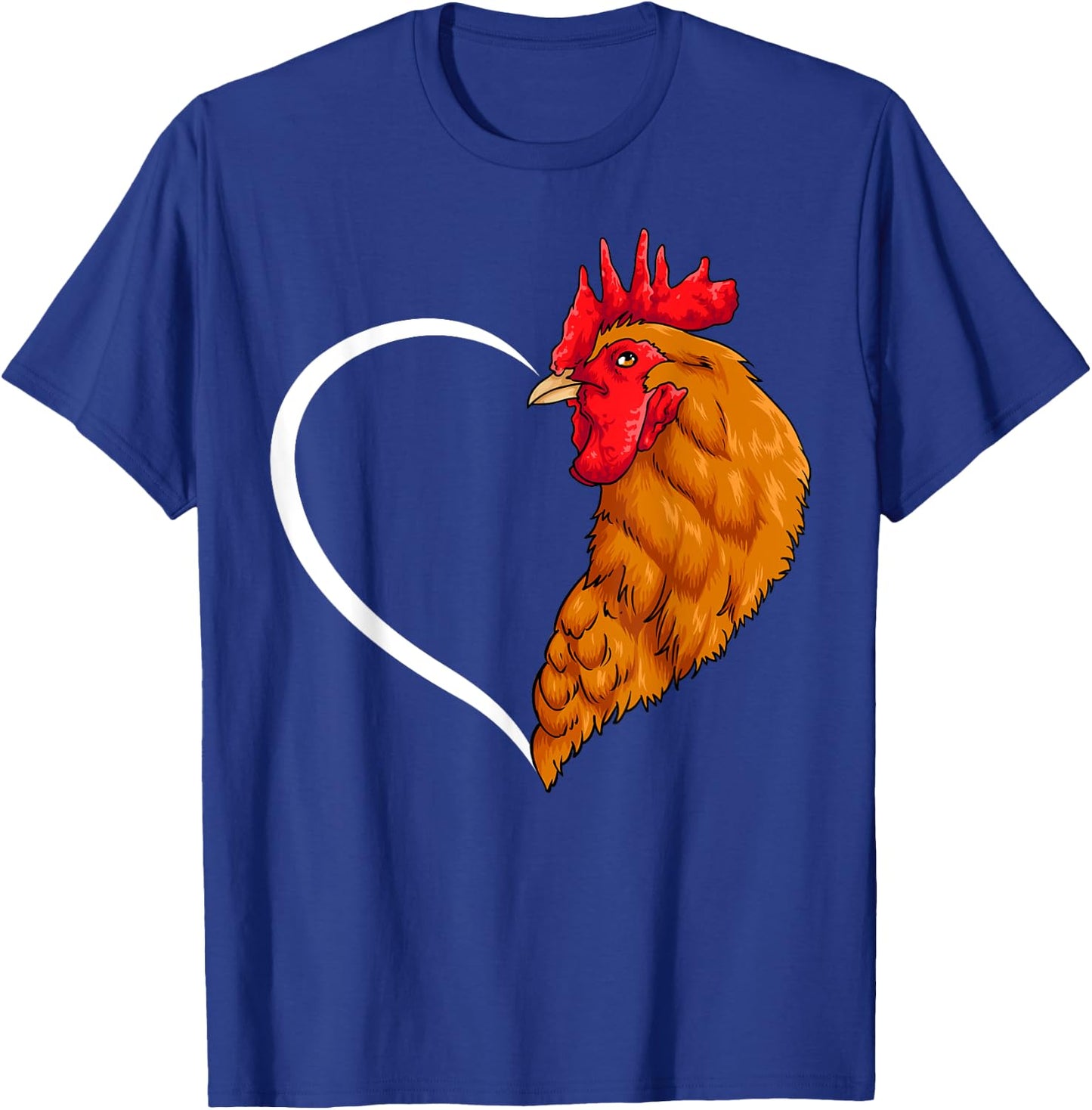 Chicken Shirts Girls Kids Heart Cute Chicken T-Shirt - T-Shirt | Royal