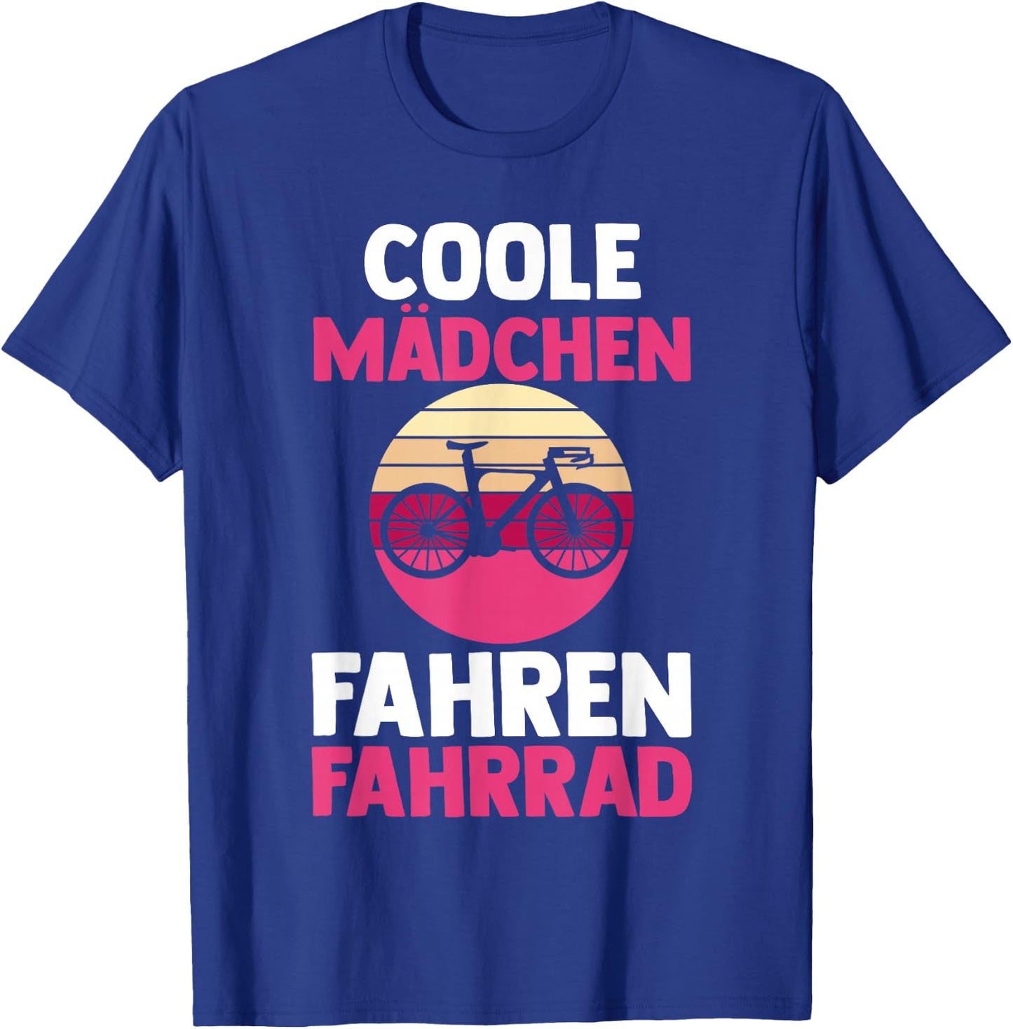 Fahrradfahrer Coole Mädchen fahren Fahrrad T-Shirt - T-Shirt | Royal