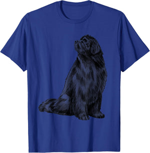 Newfoundland Dog Gifts Sitting Newfie Dog Newfoundland T-Shirt - T-Shirt | Royal