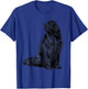 Newfoundland Dog Gifts Sitting Newfie Dog Newfoundland T-Shirt - T-Shirt | Royal