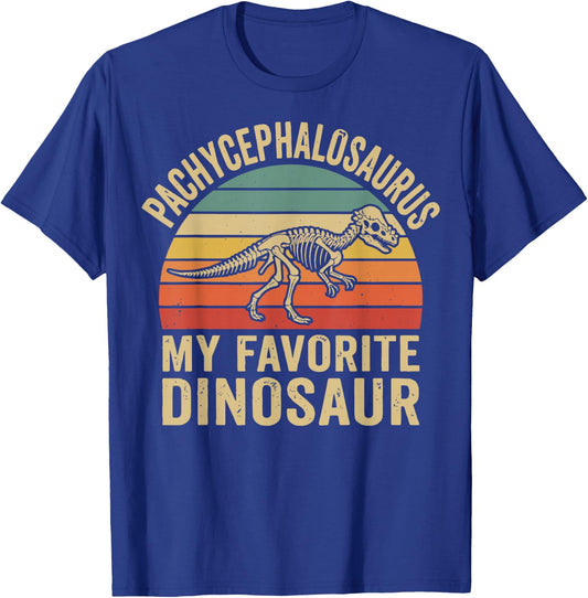 Pachycephalosaurus My Favorite Dinosaur T-Shirt - T-Shirt | Royal