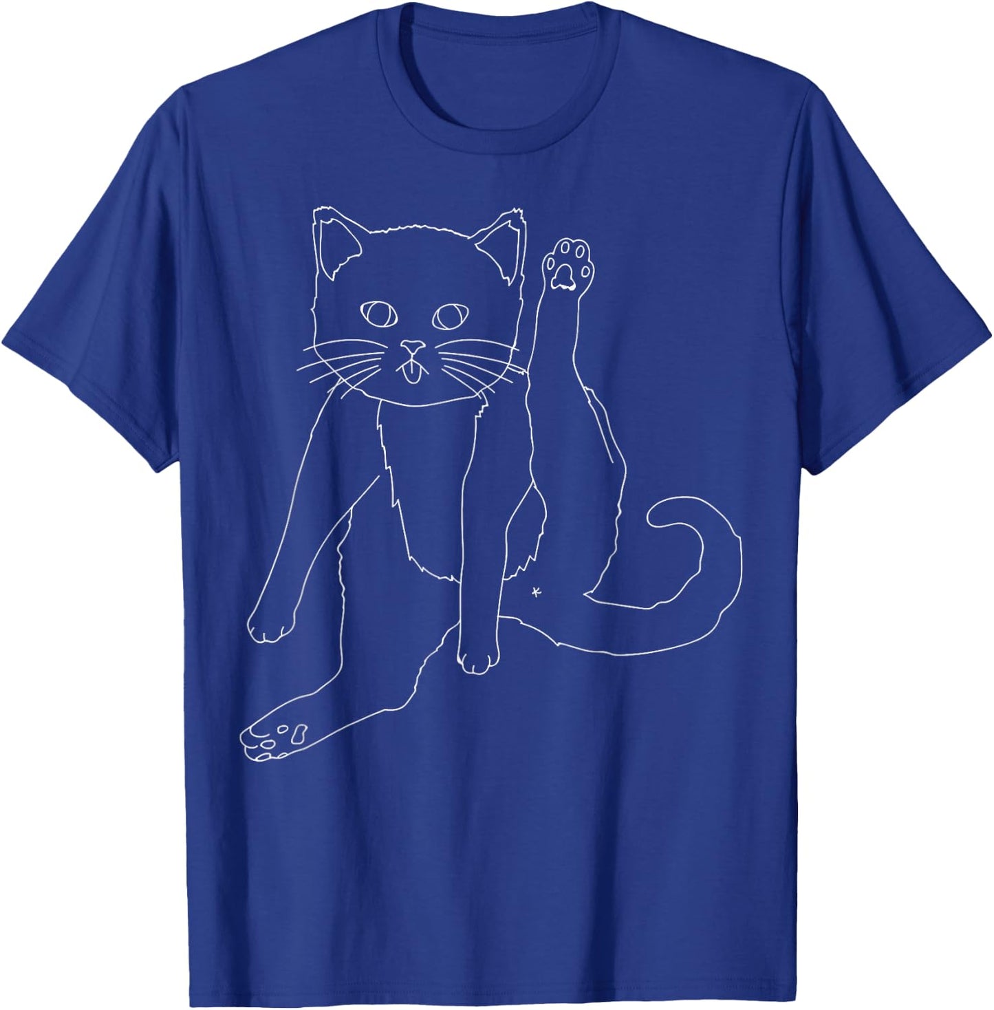Cat Licking Butt , Funny Cat Butts T-Shirt - T-Shirt | Royal