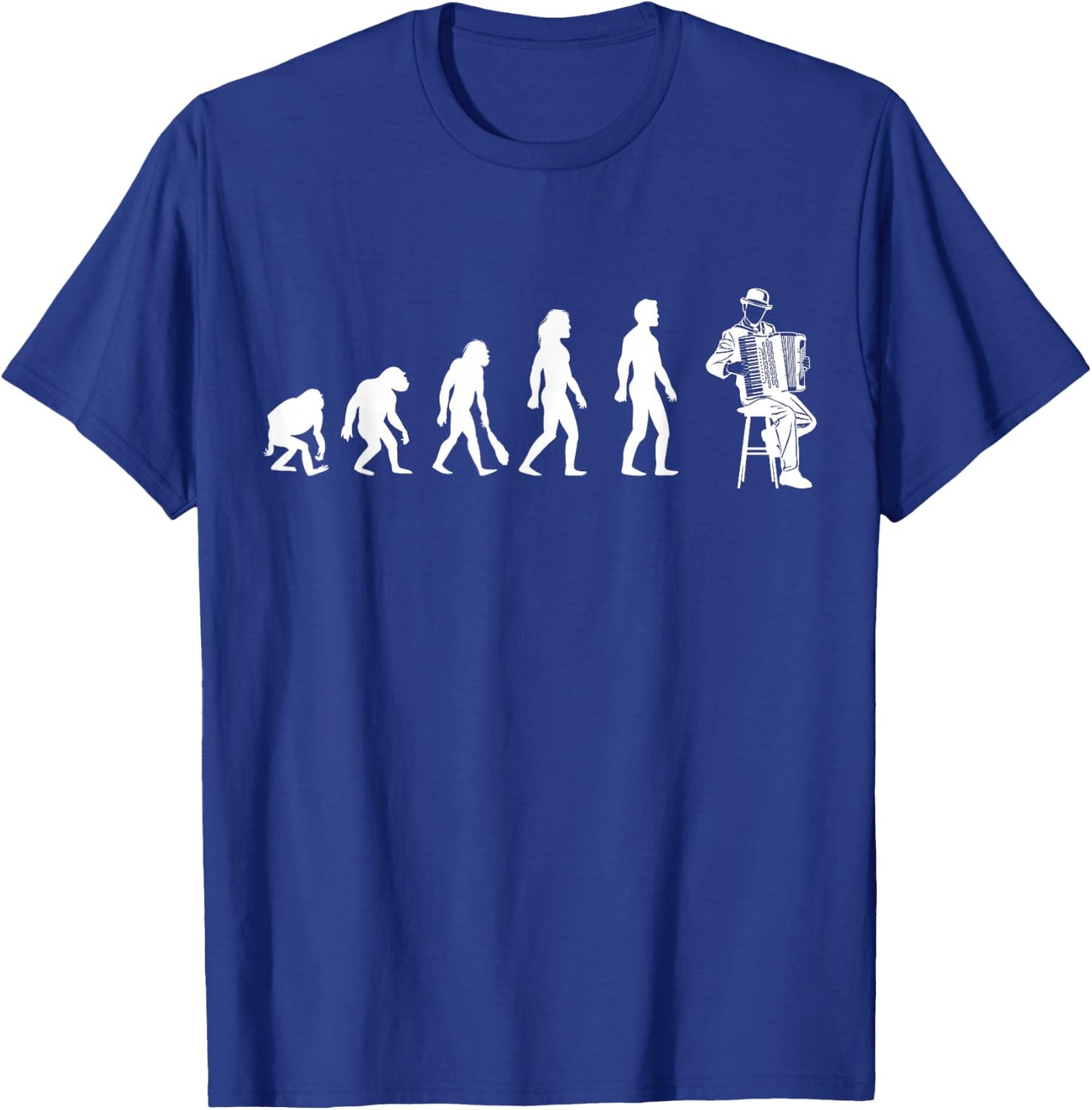 Accordeon Evolution Passion Men Women Child , Black, S T-Shirt - T-Shirt | Royal
