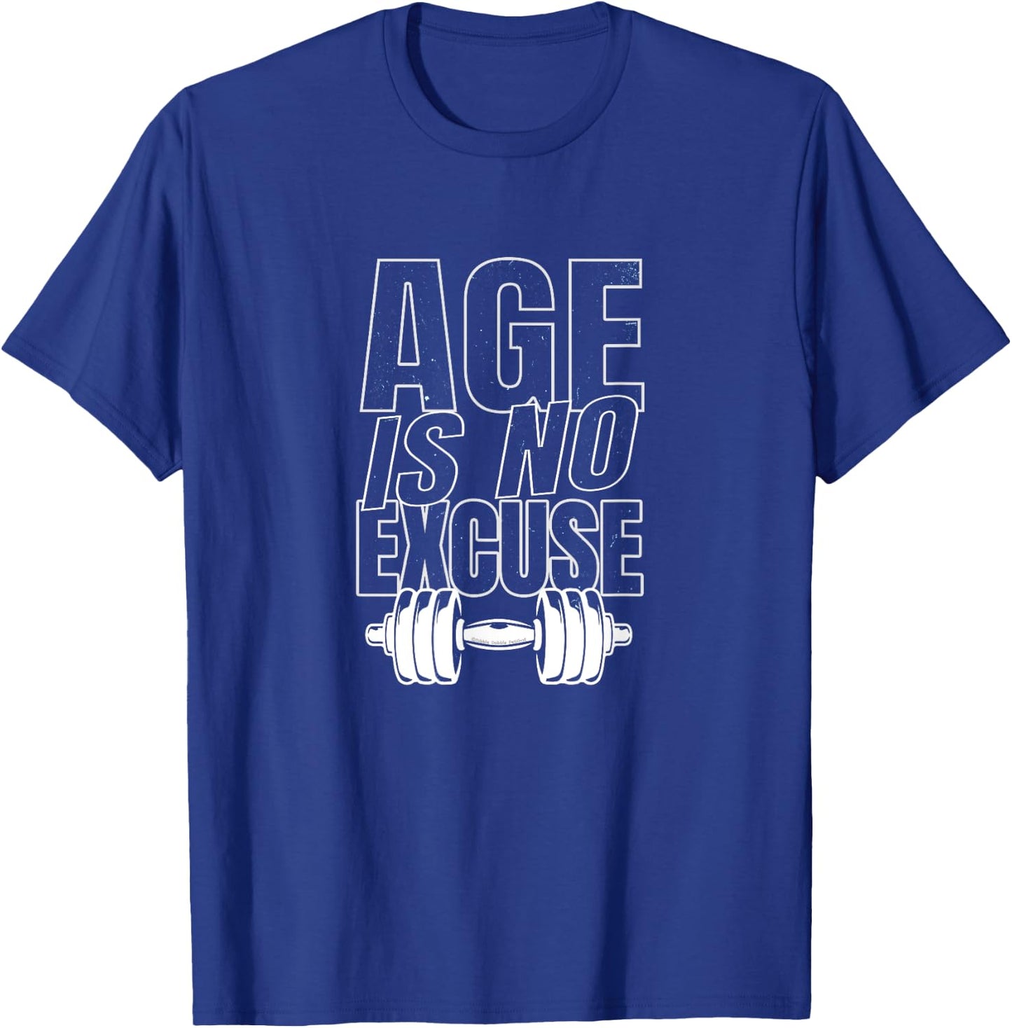 Age is No Excuse Exercise Gym Pickleball Funny Senior T-Shirt - T-Shirt | Royal