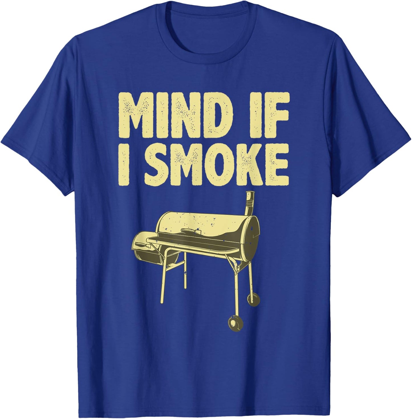 Funny BBQ Art Women Grilling Meat Smoking Barbecue T-Shirt - T-Shirt | Royal