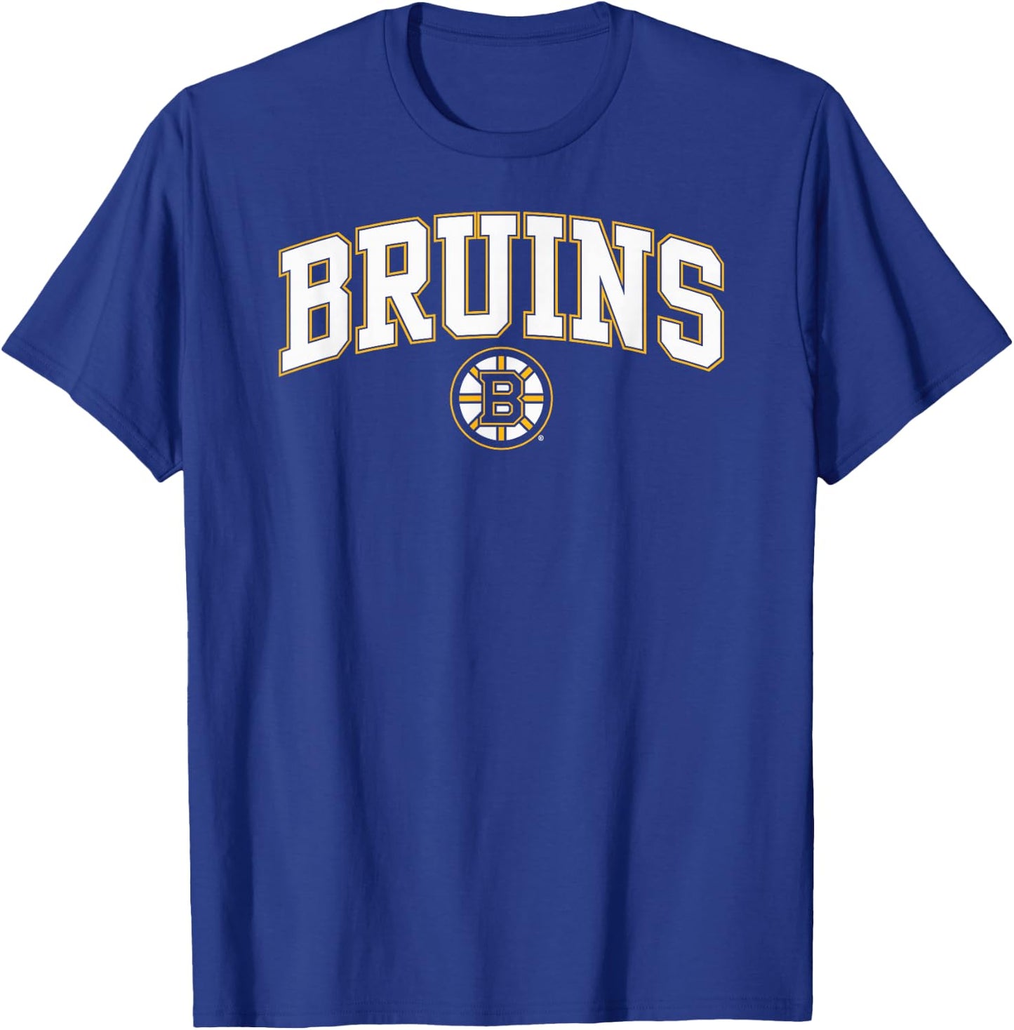 Boston Bruins Arch Over Black Officially Licensed T-Shirt - T-Shirt | Royal