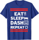 Eat Sleep Dash Repeat Video Game T-Shirt - T-Shirt | Royal
