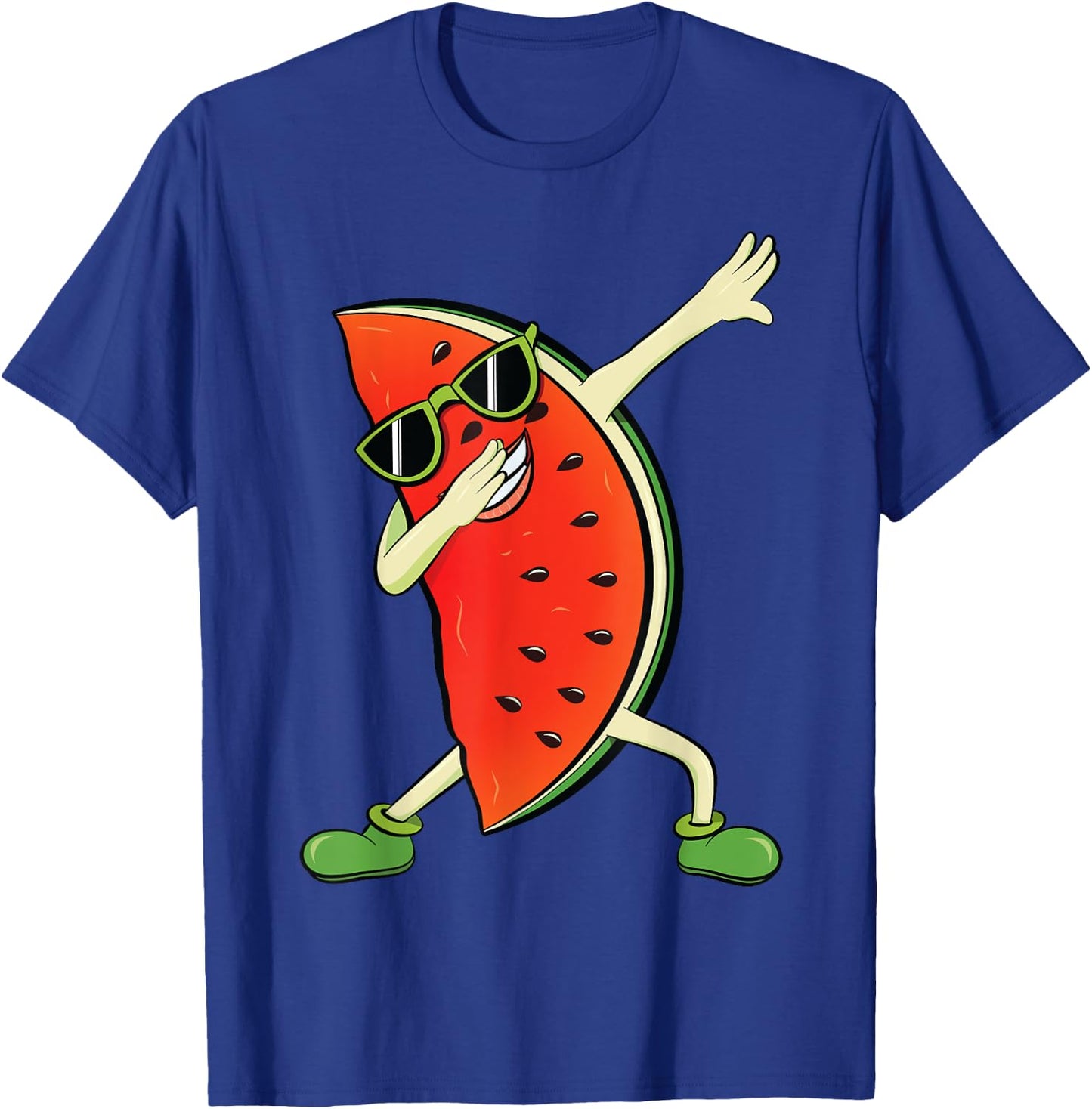 Dabbing Watermelon | Kawaii Melon Summer Fruit lover Gift Women Kids T-Shirt - T-Shirt | Royal