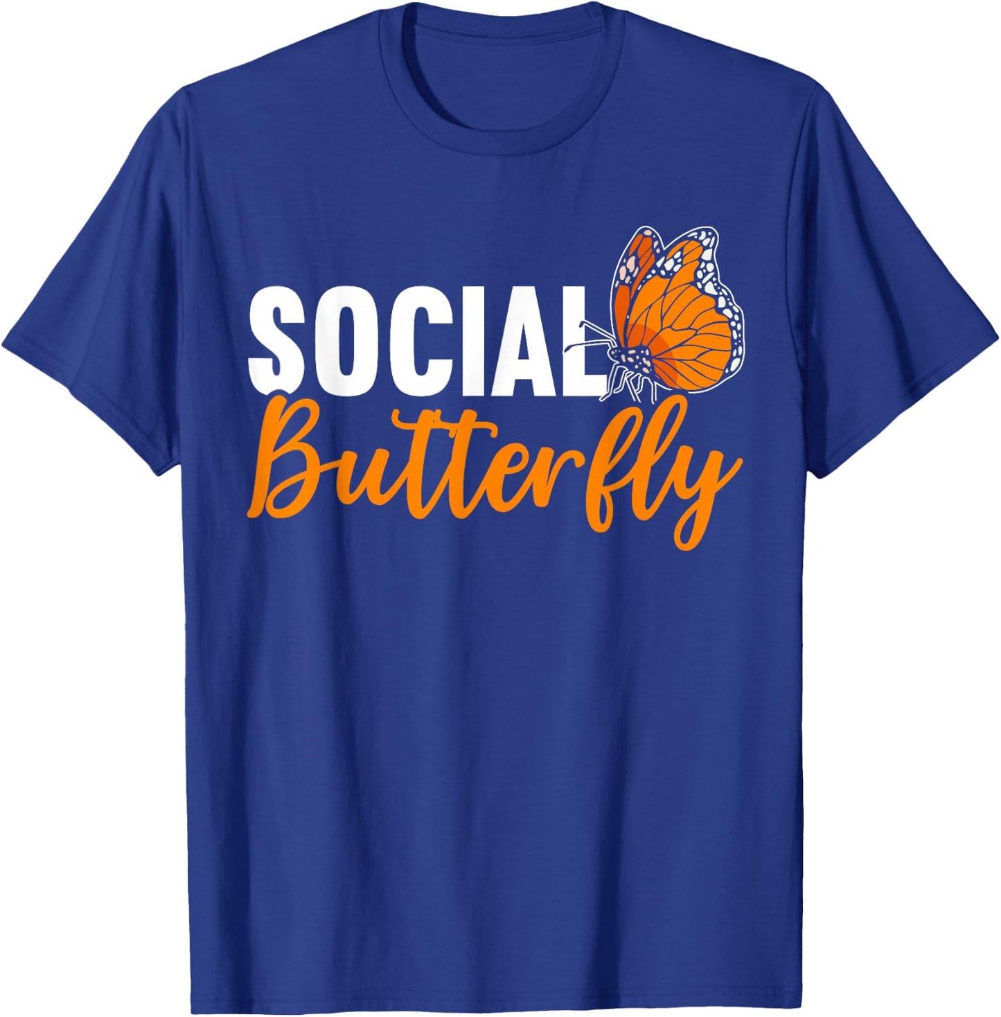 Social Butterfly Behavior Extroverted Extrovert T-Shirt - T-Shirt | Royal