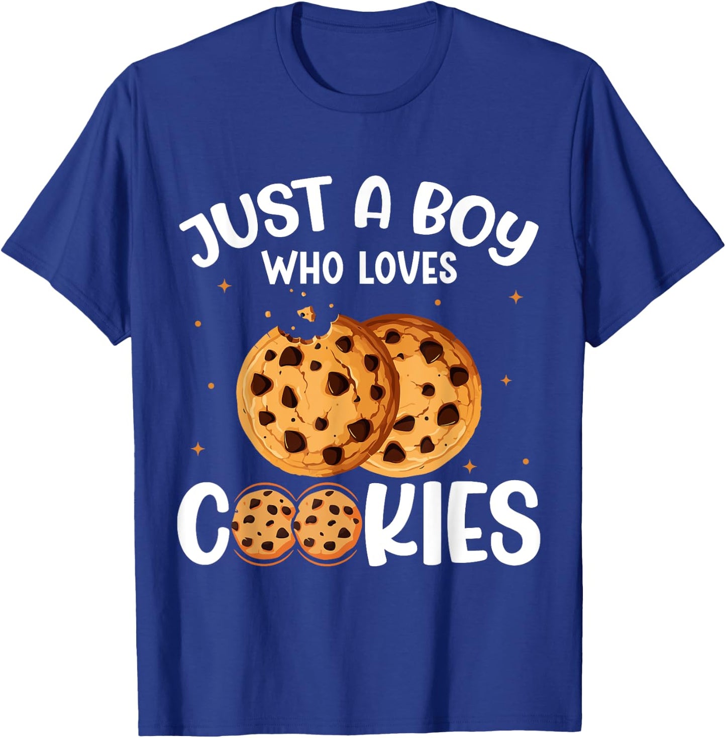 Just A Boy Who Loves Cookies T-Shirt - T-Shirt | Royal
