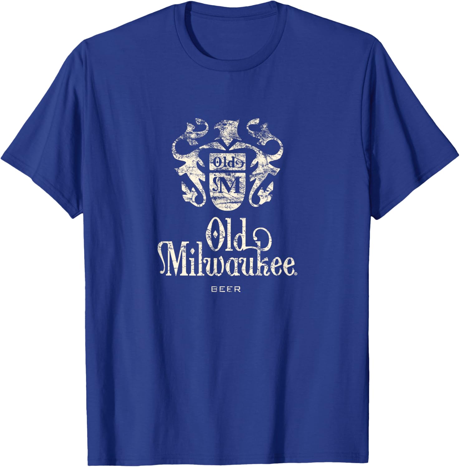 Old Milwaukee Vintage Style - Pale Logo T-Shirt - T-Shirt | Royal