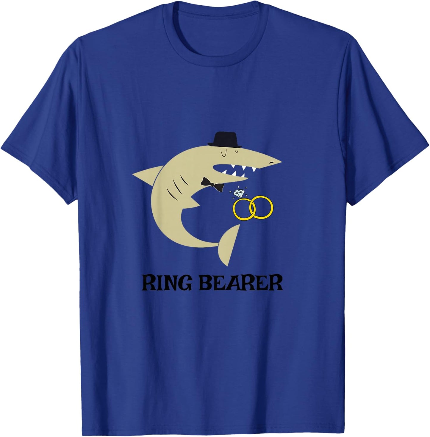 Ring Bearer Shirt - Shark Graphic Wedding Party Toddler Gift T-Shirt - T-Shirt | Royal