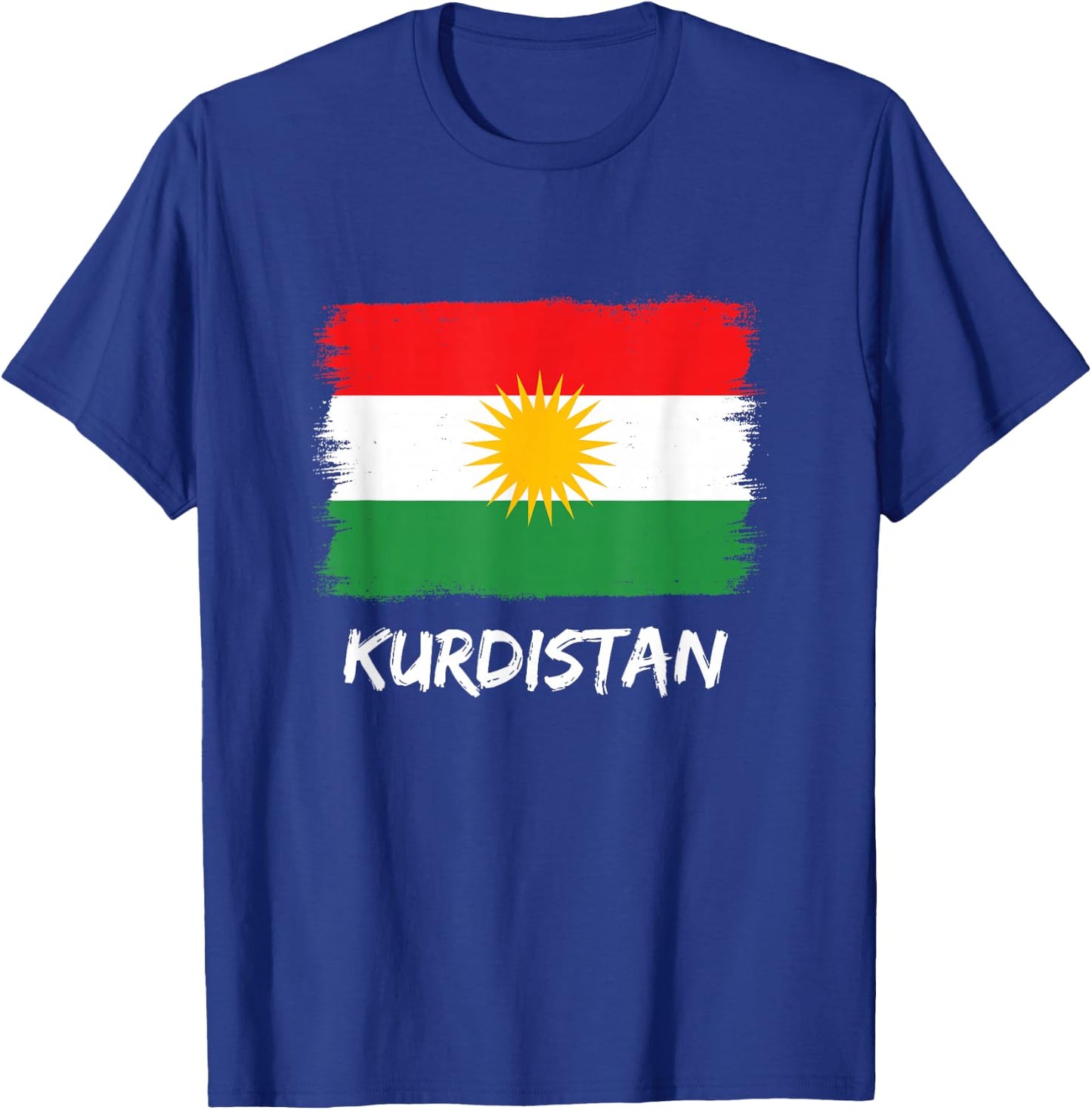 Kurdistan Flag , black T-Shirt - T-Shirt | Royal