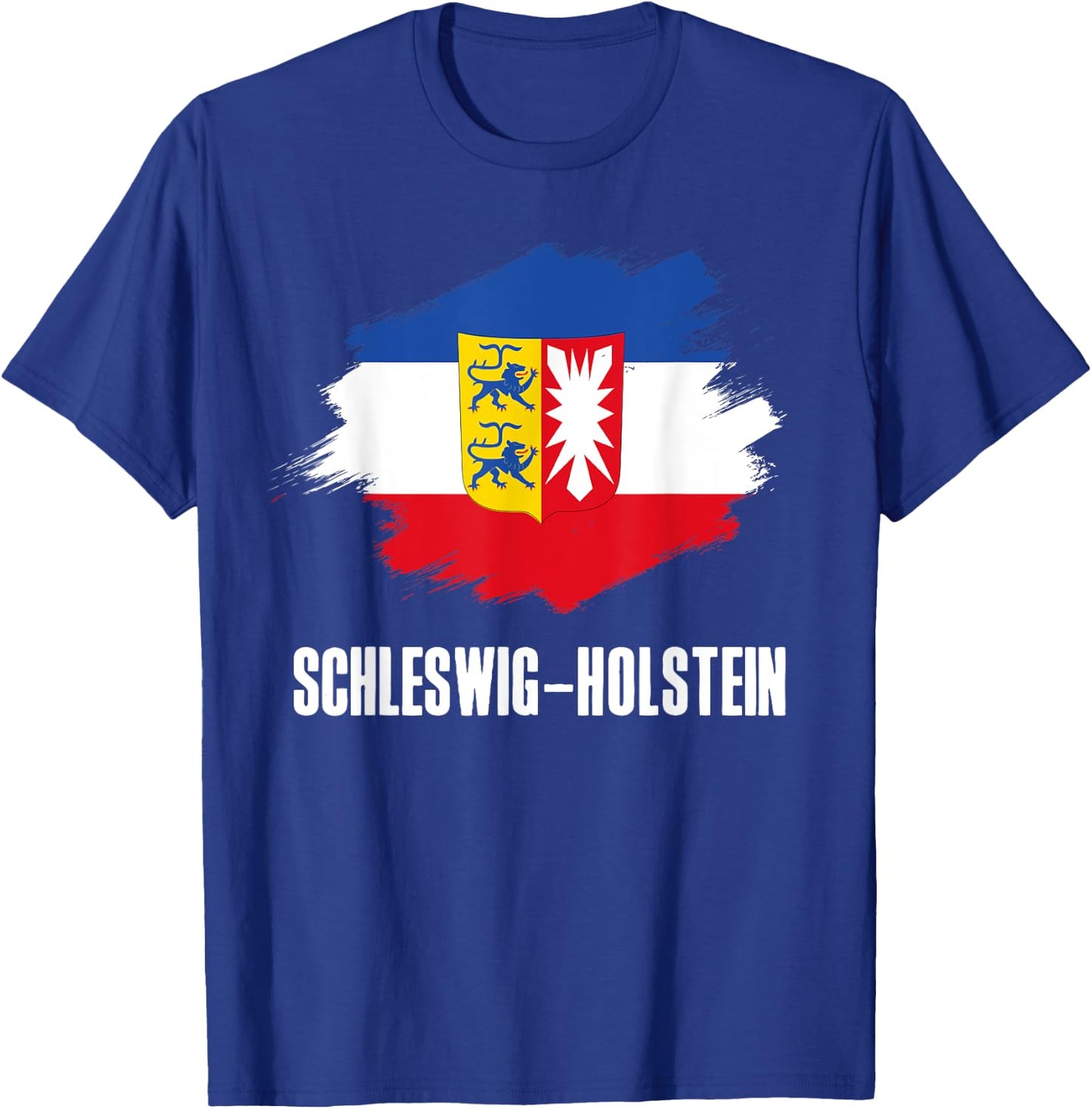 Schleswig-Holstein Flagge Bundesländerflagge Kiel T-Shirt - T-Shirt | Royal