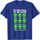 Funny Alien Life The Many Moods Of An Alien T-Shirt - T-Shirt | Royal